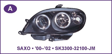 Angel Eye farovi CITROEN SAXO Hrom,CRNI 00-02
